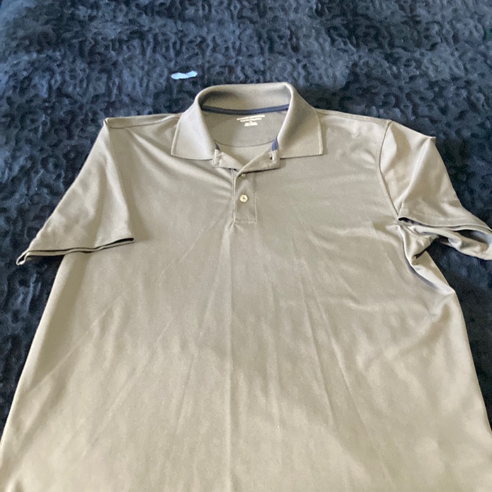 Gray polo shirt